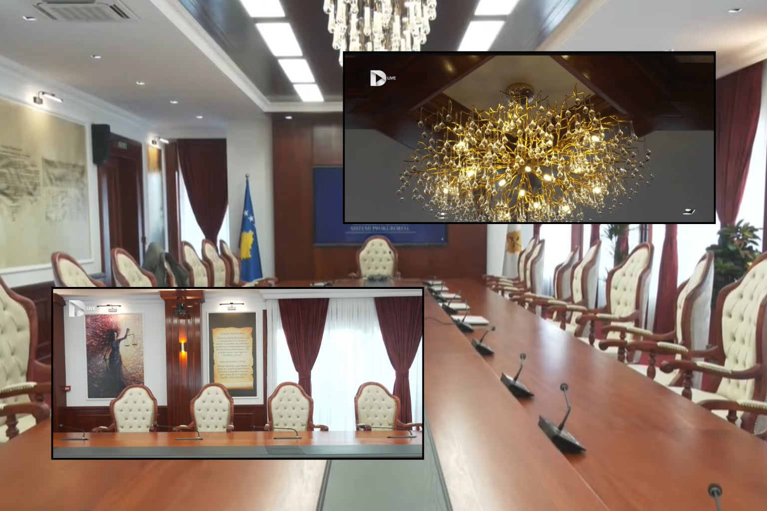 108 mijë euro për sallën  mbretërore  të Këshillit Prokurorial dhe oborrin e rinovuar