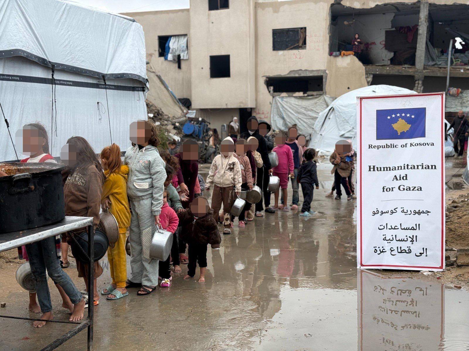 Ndihmat humanitare nga Kosova arrijnë në Gaza  nis shpërndarja tek familjet në nevojë