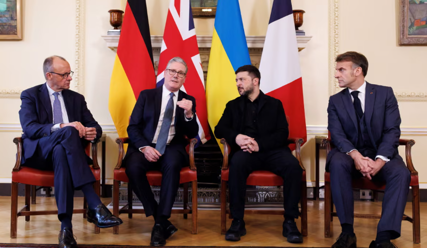 Merzi  Macroni e Starmeri flasin me Trumpin në telefon për Ukrainën