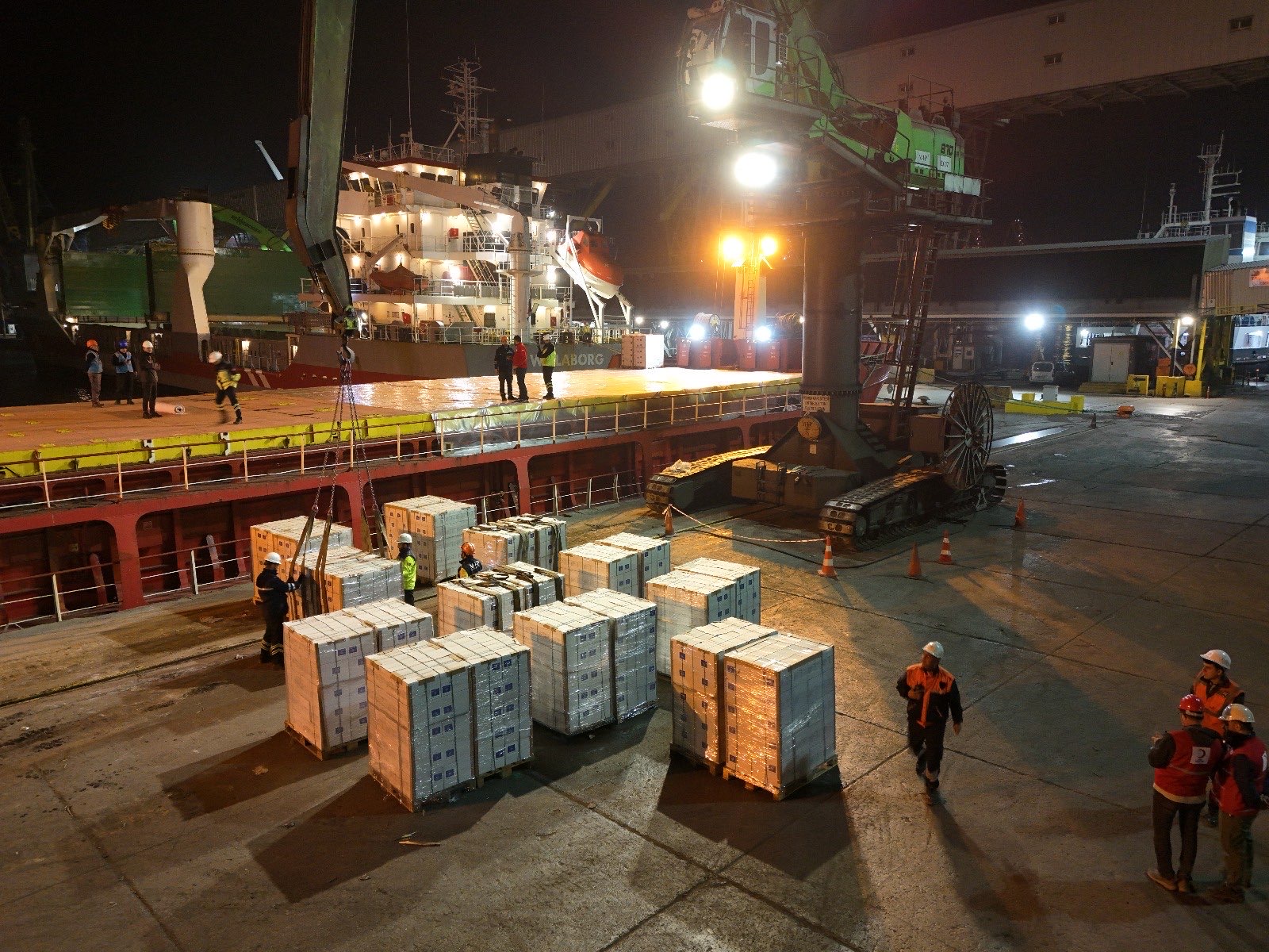 Ndihmat humanitare nga Kosova për Gazën nisen me anije nga Turqia