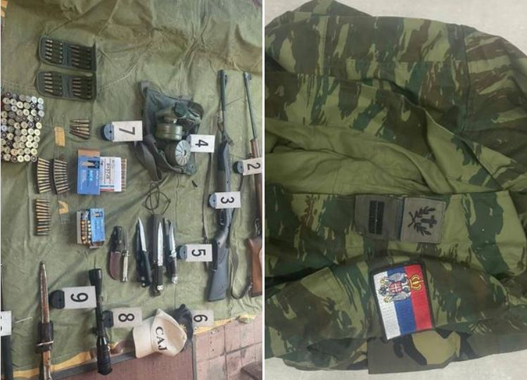 Policia gjen municion dhe pajisje ushtarake në tri shtëpi në Leposaviq