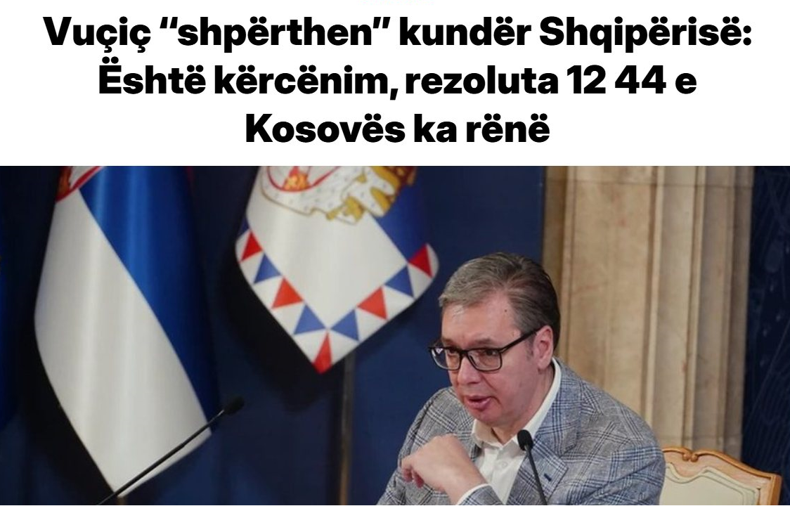  1244 është kapitull i mbyllur    Kuçi paralajmëron se Serbia po pranon realitetin  por po përgatit skenarë të rinj