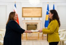 Osmani pranon letrat kredenciale të ambasadores së re të Kosta Rikës në Kosovë