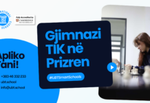 Në Prizren nisin regjistrimet në Gjimnazin TIK të UBT International Smart Schools