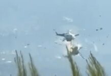 Përplasen dy helikopterë zjarrfikës gjatë operacionit për shuarjen e zjarreve në Greqi, katër të lënduar