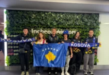 Ekipi i Kosovës mbërrin në Kore të Jugut, gati për FIRST Global Challenge 2026