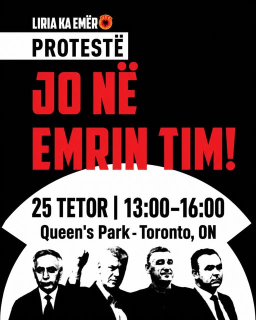 “Jo në emrin tim”, mërgata shqiptare proteston sot në Toronto të Kanadasë