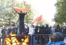 Tym e flakë para Ministrisë së Arsimit në Shqipëri, studentët bllokojnë rrugën: Duam revolucion