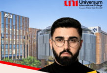 Nga UNI drejt Arizona State University: Emin Emini diplomon me 4.11 GPA në Arizona State University | UNI – Universum International College