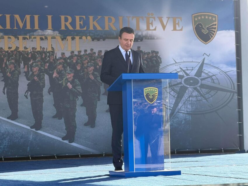 Kurti: Do të investojmë mbi 1 miliard euro në ushtri gjatë këtij mandati
