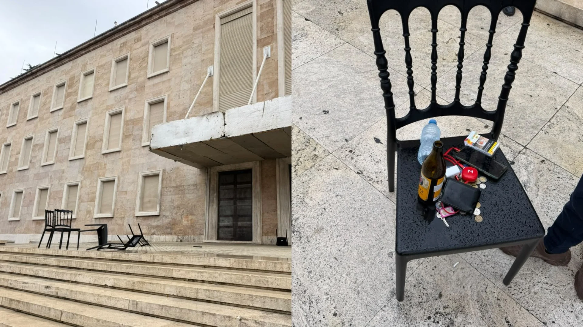 Protestuesit përmbysin karriget e Ramës, refuzojnë dialogun